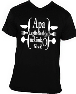 apa főz póló fekete