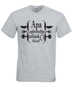 apa főz póló szürke
