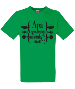 apa főz póló zöld