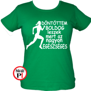 futópóló döntöttem futok női zöld