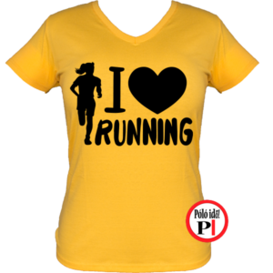 futópóló női i love running citrom