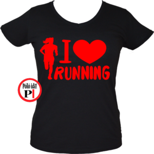 futópóló női i love running fekete