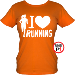 futópóló női i love running narancs