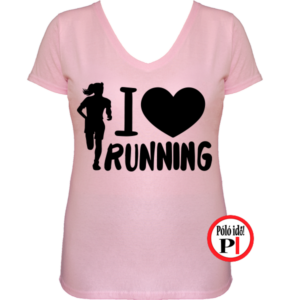futópóló női i love running pink