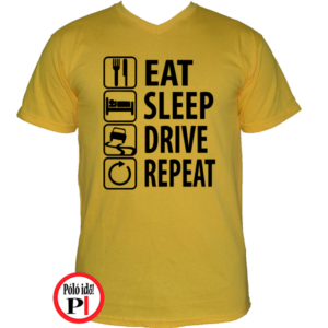 halálos iramban póló eat sleep drive citrom