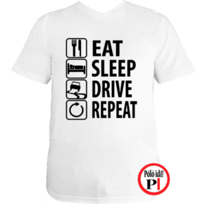 halálos iramban póló eat sleep drive fehér