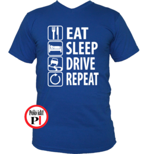 halálos iramban póló eat sleep drive kék