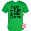 halálos iramban póló eat sleep drive zöld