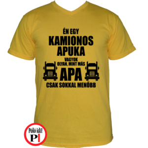 kamionos póló a legjobb apuka citrom