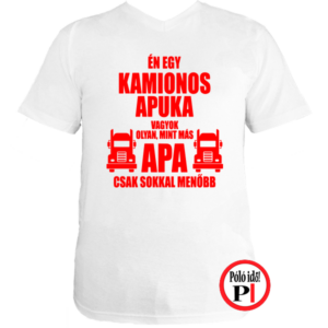 kamionos póló a legjobb apuka fehér