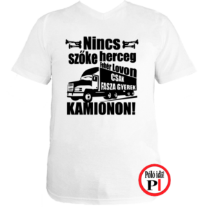 kamionos póló fasza gyerek fehér