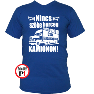 kamionos póló fasza gyerek kék
