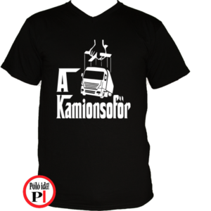 kamionos póló keresztapa fekete