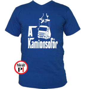 kamionos póló keresztapa kék
