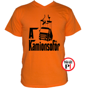kamionos póló keresztapa narancs