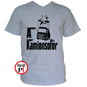 kamionos póló keresztapa szürke
