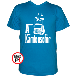 kamionos póló keresztapa világos kék