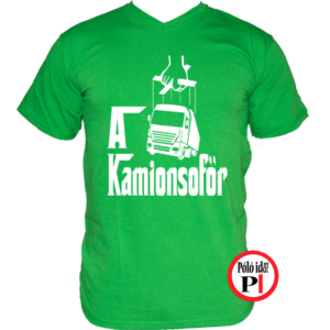kamionos póló keresztapa zöld