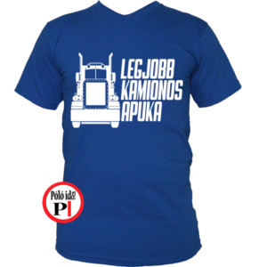 kamionos póló legjobb apuka kék