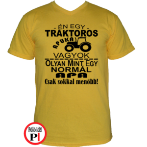 traktoros póló apuka vagyok citrom