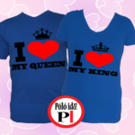 i love my páros pólók kék