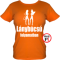 lánybúcsú folyamatban póló narancs