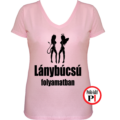 lánybúcsú folyamatban póló pink