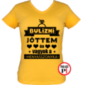 lánybúcsú póló menyasszony citrom