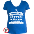 lánybúcsú póló menyasszony kék