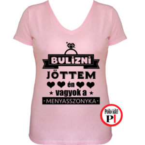 lánybúcsú póló menyasszony pink
