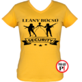 leánybúcsú security póló citrom