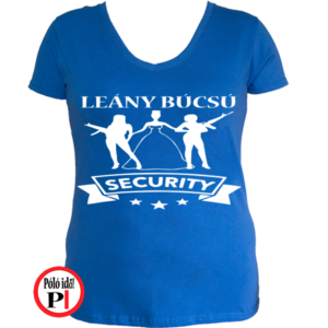 leánybúcsú security póló kék