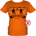 leánybúcsú security póló narancs