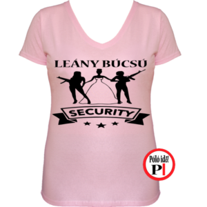 leánybúcsú security póló pink
