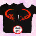 páros pólók one love fekete