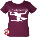 sexy lánybúcsú póló burgundi