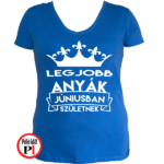 szülinapi póló anya június kék