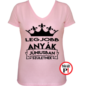 szülinapi póló anya június pink