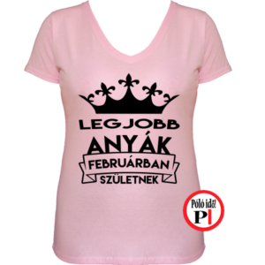 szülinapi póló februárban pink