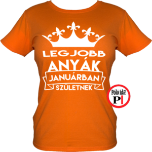 szülinapi póló januárban narancs