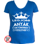 szülinapi anya póló október kék