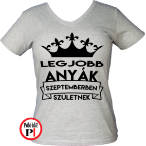 szülinapi póló szeptemberben szürke