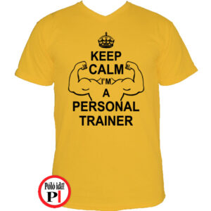 edző póló personal training citrom
