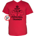 edző póló personal training piros
