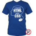 gamer póló html and css kék