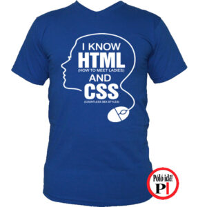gamer póló html and css kék