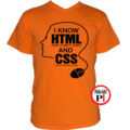 gamer póló html and css narancs