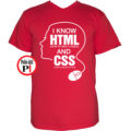 gamer póló html and css piros