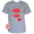 gamer póló html and css szürke