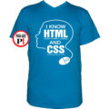 gamer póló html and css világos kék